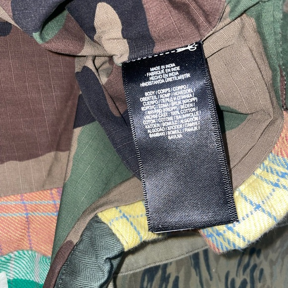 RRL Flannel Patchwork Military Jacket - Picture 14 of 15